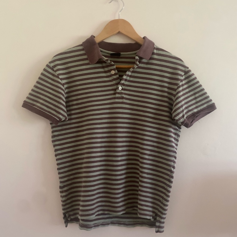 BLUED Mint Chocolate Polo Tee Top
